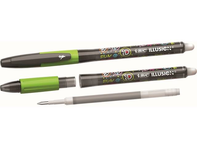Gelschrijver Bic Gelocity illusion M zwart