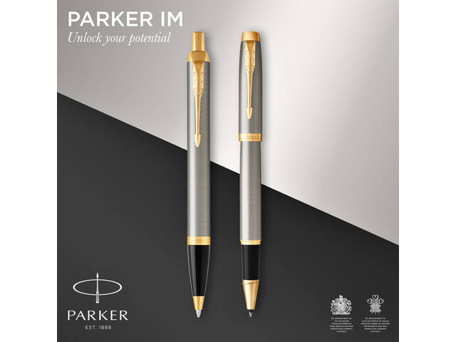 Balpen en rollerpen Parker IM GT M geborsteld mtl