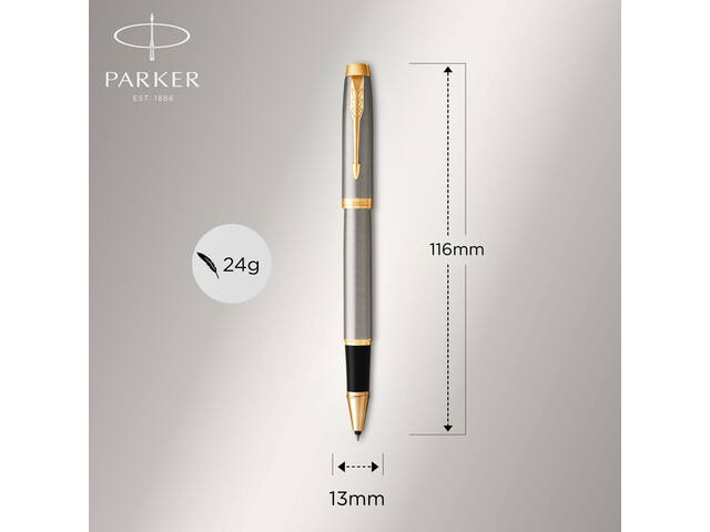 Balpen en rollerpen Parker IM GT M geborsteld mtl