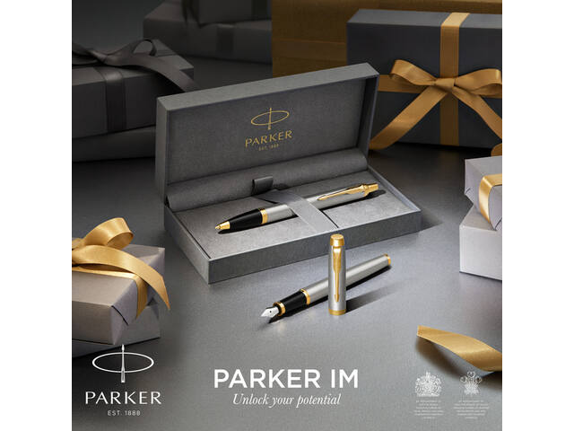 Balpen en rollerpen Parker IM GT M geborsteld mtl