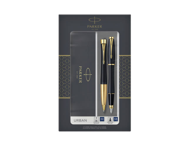Balpen en vulpen Parker Urban GT M mat zwart