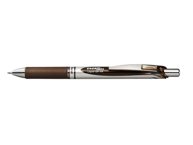 Gelschrijver Pentel BL77 Energel M bruin