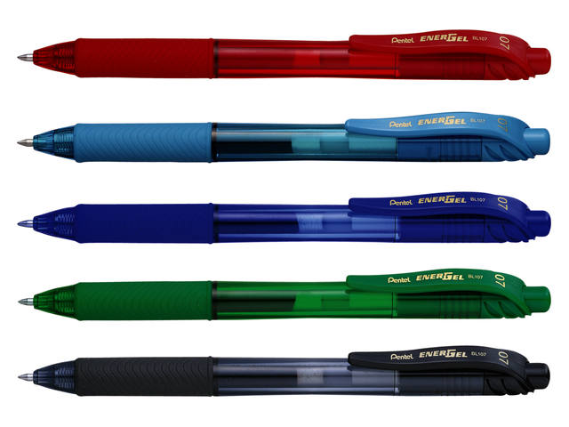Gelschrijver Pentel BL107 Energel-X M rood