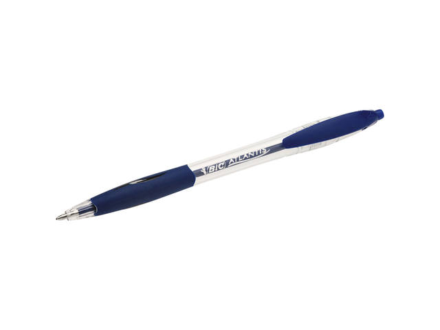 Balpen Bic Atlantis classic grip clic M blauw