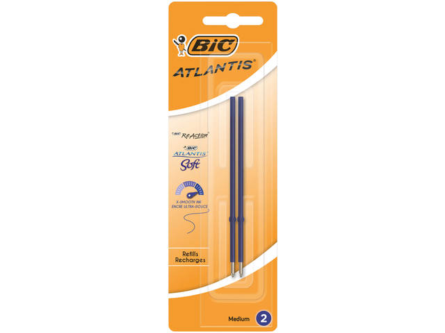 Balpenvulling Bic voor diverse balpennen M blauw