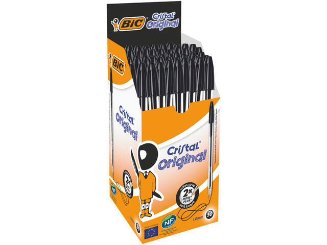 Balpen Bic Cristal M zwart