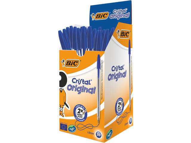 Balpen Bic Cristal M blauw