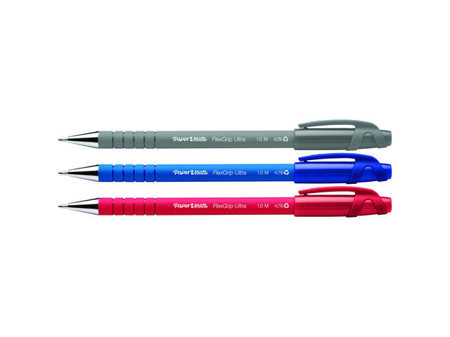 Balpen Papermate Flexgrip Ultra stick M zwart
