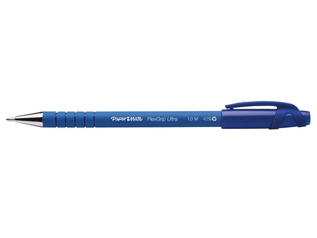 Balpen Papermate Flexgrip Ultra stick M blauw