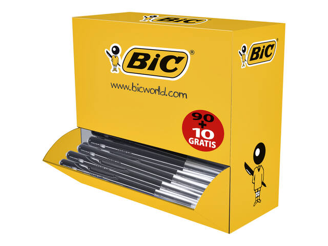 Balpen Bic M10 M 90+10 gratis zwart