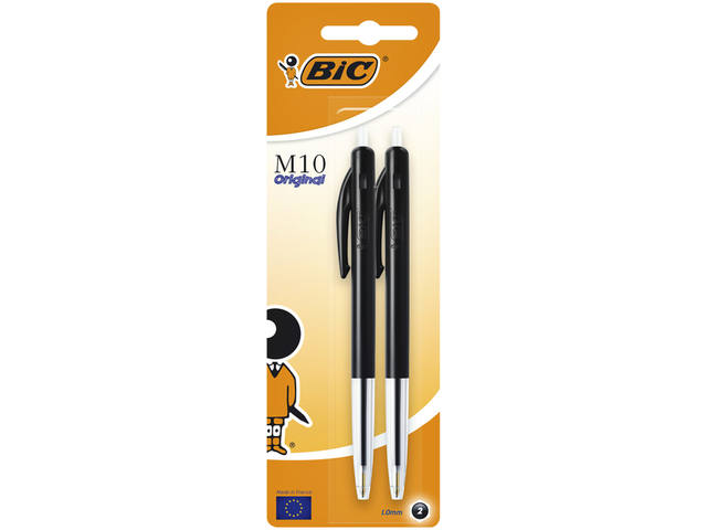 Balpen Bic M10 M zwart