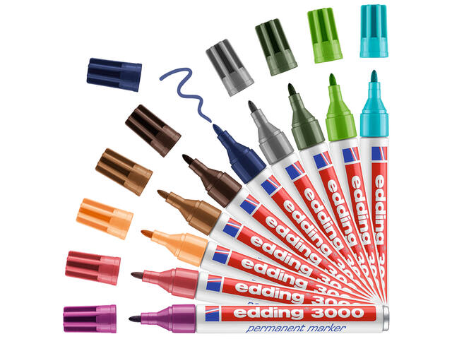 Viltstift edding 3000 rond 1.5-3mm roze