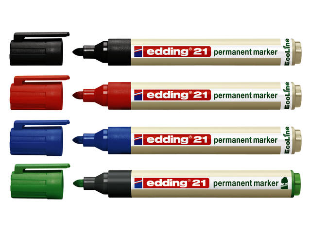 Viltstift edding 21 Eco rond 1.5-3mm rood