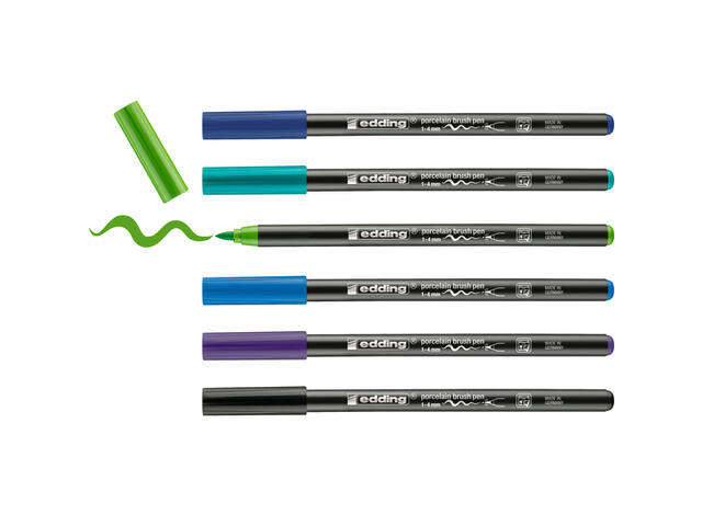 Brushpen edding 4200 porselein koele kleuren