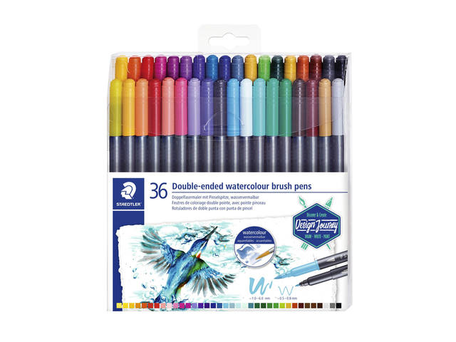 Brushpen Staedtler 3001 marsgr duo 0.5-6mm ass