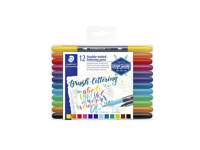 Brushpen Staedtler 3004 lettering duo 0.5-6mm ass