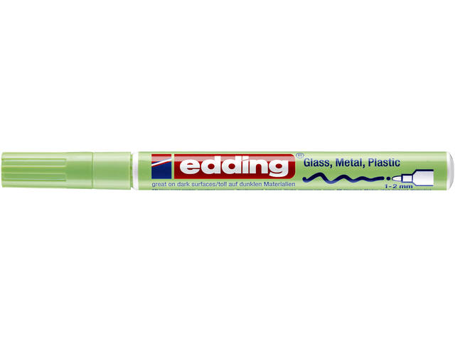 Paintmarker edding 751 oliebasis 1-2mm pa groen
