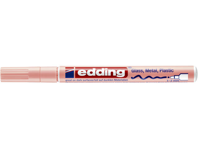 Paintmarker edding 751 oliebasis 1-2mm pastel roze