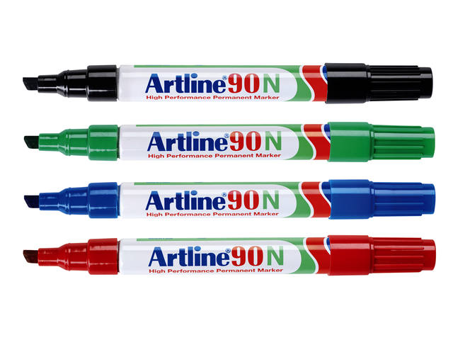 Viltstift Artline 90 schuin 2-5mm blauw