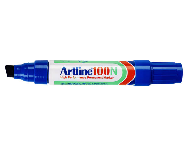 Viltstift Artline 100 schuin 7.5-12mm blauw