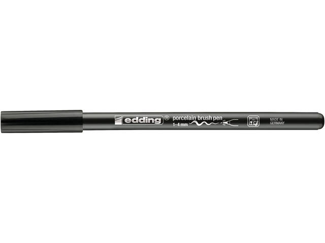 Brushpen edding 4200 porselein zwart