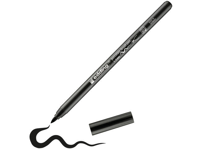 Brushpen edding 4200 porselein zwart