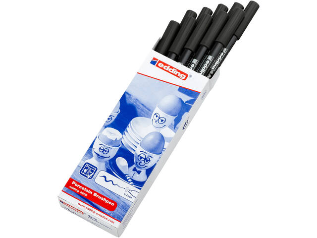 Brushpen edding 4200 porselein zwart