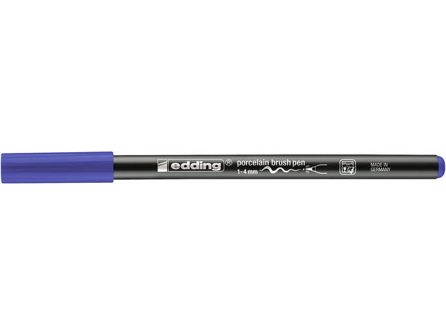 Brushpen edding 4200 porselein blauw