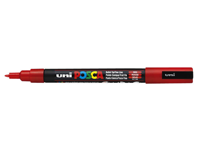 Paintmarker Uni POSCA PC3M F rood