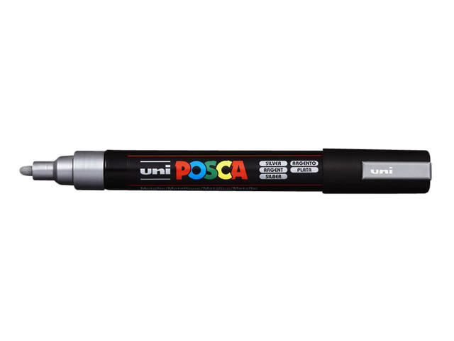 Paintmarker Uni POSCA PC5M M zilver