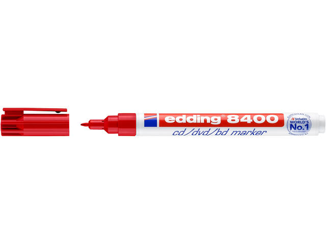 CD marker edding 8400 rond 0.5-1mm rood