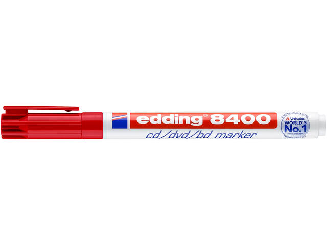 CD marker edding 8400 rond 0.5-1mm rood