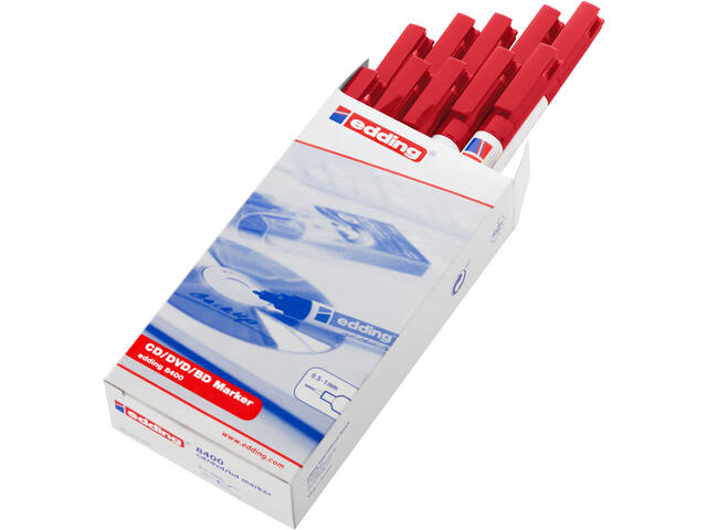 CD marker edding 8400 rond 0.5-1mm rood
