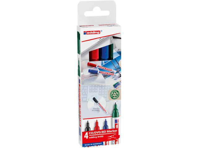 CD marker edding 8400 rond 0.5-1mm assorti