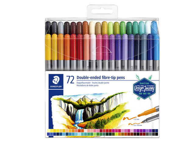 Kleurstift Staedtler dubbele punt fijn + ultrafijn