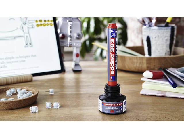 Whiteboardmarker edding 363 schuin 1-5mm rood