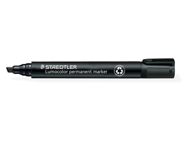 Viltstift Staedtler Lumocolor 350 schuin 2-5mm zw