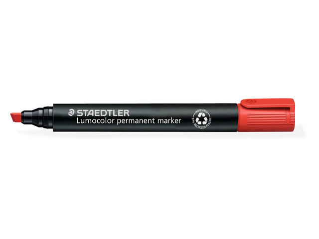Viltstift Staedtler Lumocolor 350 schuin 2-5mm rd