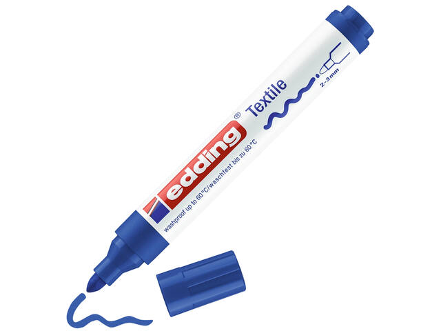 Textielmarker edding 4500 rond 2-3mm blauw
