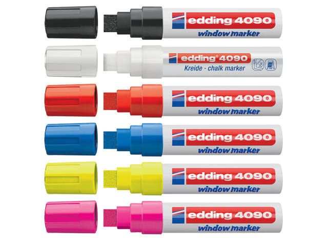 Krijtstift edding 4090 window blok 4-15mm zwart