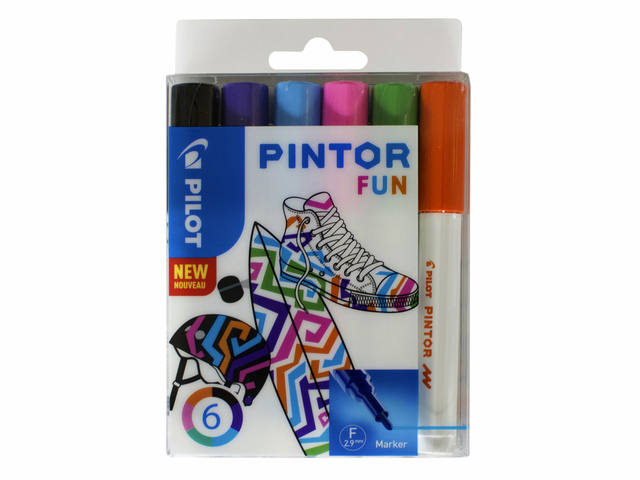 Verfstift PILOT Pintor fun F assorti