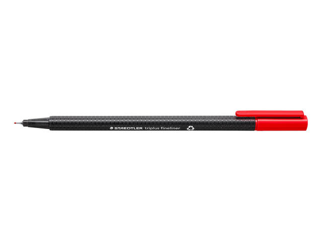 Fineliner Staedtler triplus 334 0.3mm rood