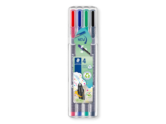 Fineliner Staedtler triplus 334 0.3mm ass 4st
