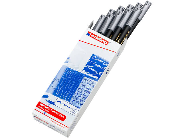 Fineliner edding 1200 F metallic zilver