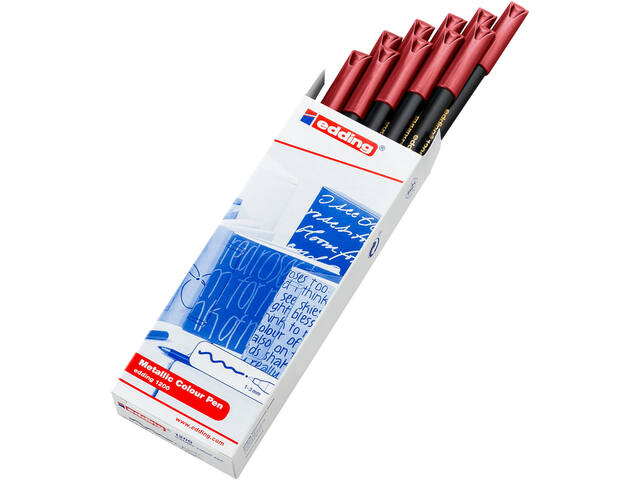 Fineliner edding 1200 F metallic rood