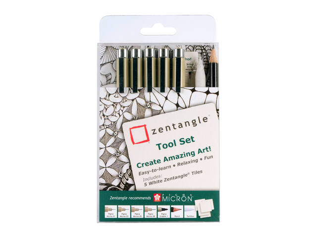 Tekenset Sakura Zentangle set 12 delen assorti
