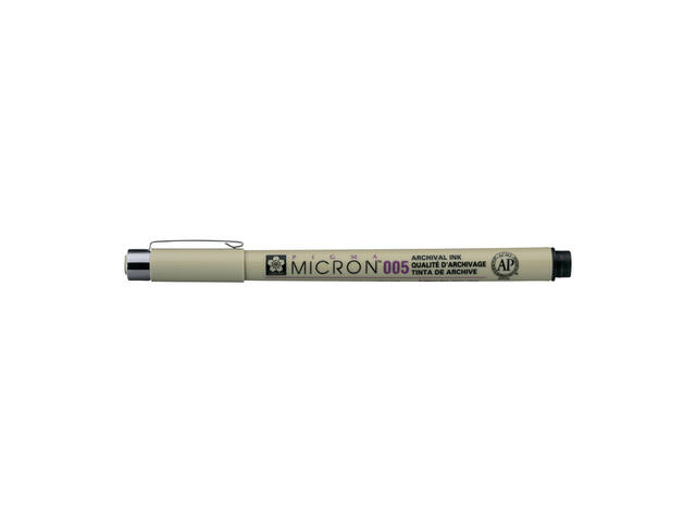 Fineliner Sakura Pigma Micron 005 0.2mm zwart