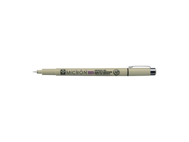 Fineliner Sakura Pigma Micron 005 0.2mm zwart