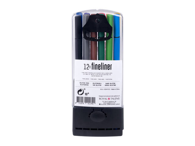 Fineliner Bruynzeel Teens 12st assorti