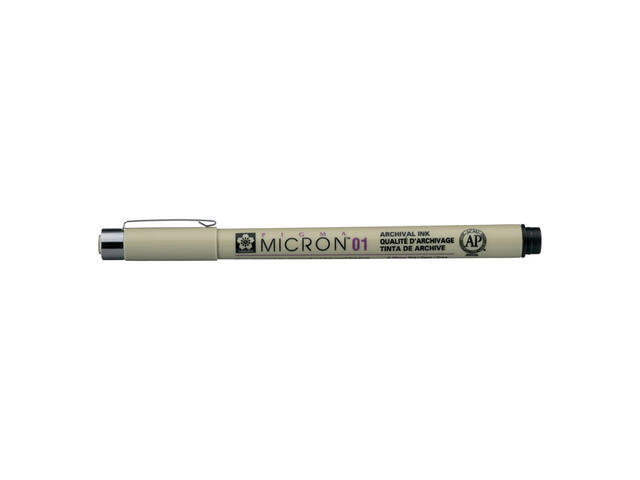 Fineliner Sakura Pigma Micron 01 0.25mm zwart